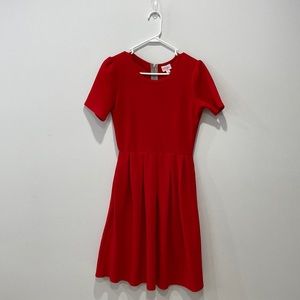 Red LulaRoe Amelia dress; Size Small